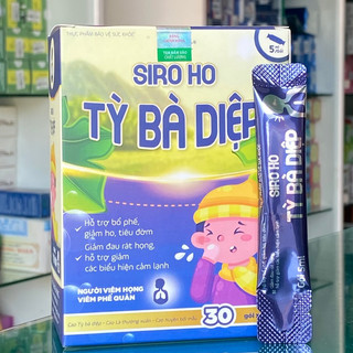 Siro ho Tỳ Bà Diệp bổ phế, giảm ho, hỗ trợ làm giảm ho gió, ho khan, ho có đờm, ho do dị ứng (30 uống liền )