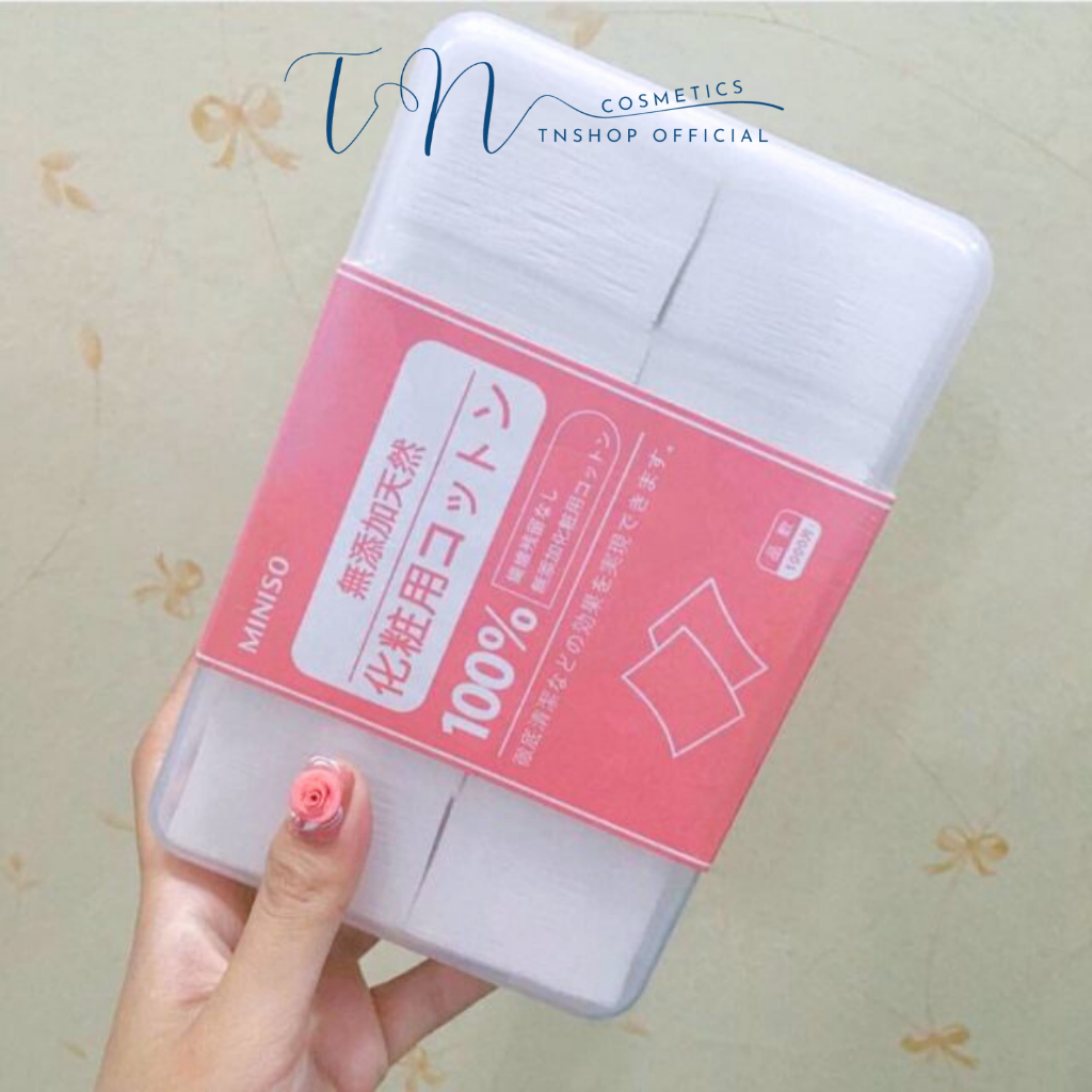 Bông Tẩy Trang Miniso 1000 Miếng, Bông Đắp Toner Miniso