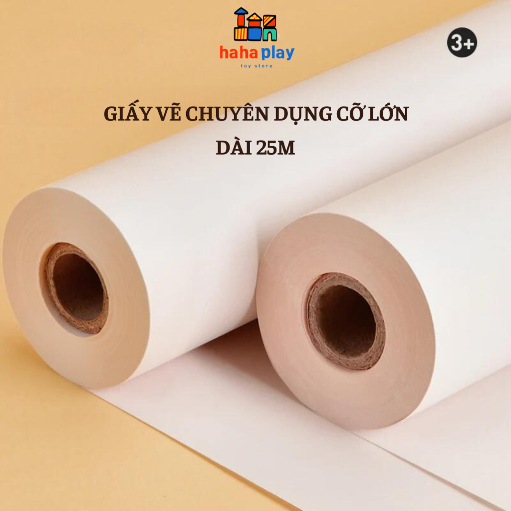 Cuộn giấy vẽ chuyên dụng cỡ lớn rộng 45 cm dài 25m Mideer Painting Paper roll