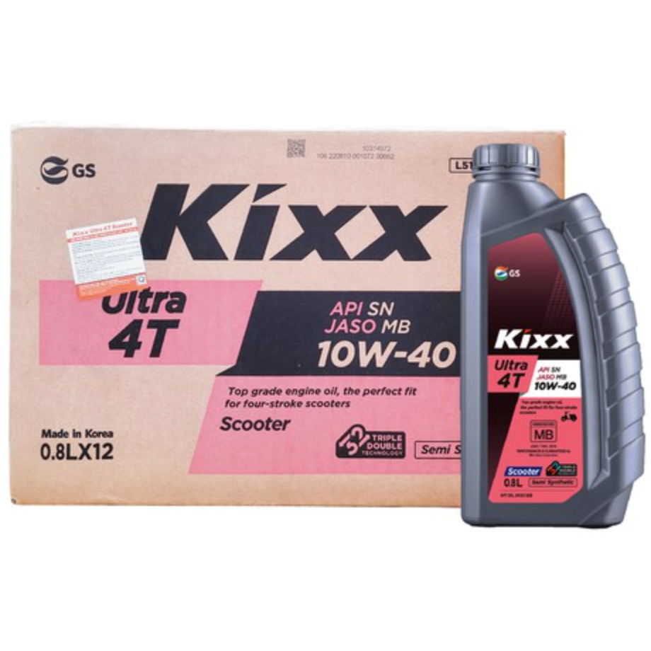 THÙNG KIXX GA 10W40 800ML BÁN TỔNG HỢP DÀNH CHO XE GA