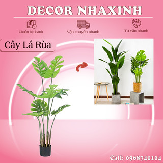 Cây cảnh giả, cây trầu bà decor, cây cảnh giả trang trí thân nhựa pvc cao cấp, cây cảnh decor