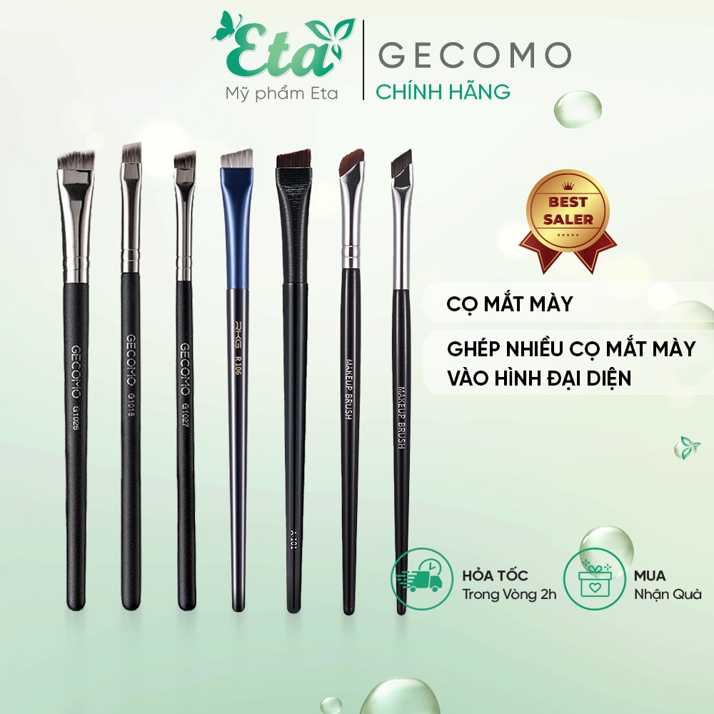 Cọ Kẻ Mắt & Kẻ Khuôn Chân Mày GECOMO vẽ eyeliner sắc nét hoàn hảo, cọ đa công dụng, cọ vẽ chân mày