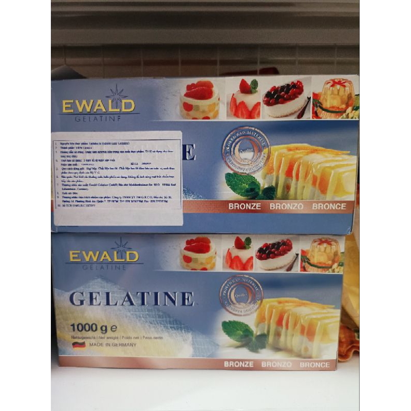 Gelatine lá Edward nhập khẩu Đức