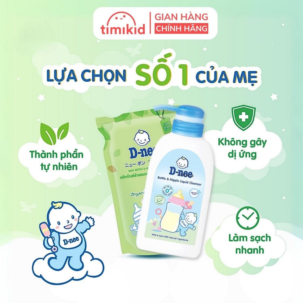 Nước rửa bình sữa Dnee Organic 500ml/550 ML