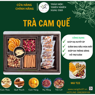 Trà Cam Quế - Nụ Hồng thảo mộc dưỡng nhan , đẹp da , dưỡng dáng