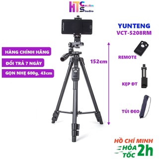 Gậy Chụp Ảnh Tripod Điện Thoại Yunteng VCT-5208RM Kèm Remote