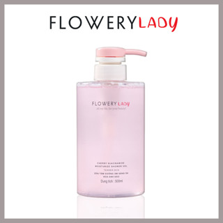 Sữa tắm trắng sáng da niaciamide hương hoa anh đào Flowery Lady 500ml