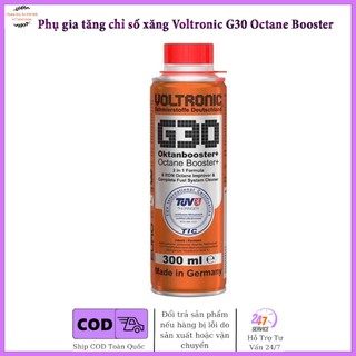 Phụ gia pha xăng làm tăng chỉ số xăng Voltronic G30 Octane Booster+ 300ml