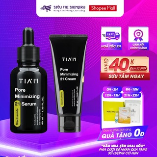 Serum kiểm soát dầu nhờn và ngừa mụn tiam pore minimizing 21 serum - niacinamide 20% + zinc 1% 40ml pp bởi shinjiru