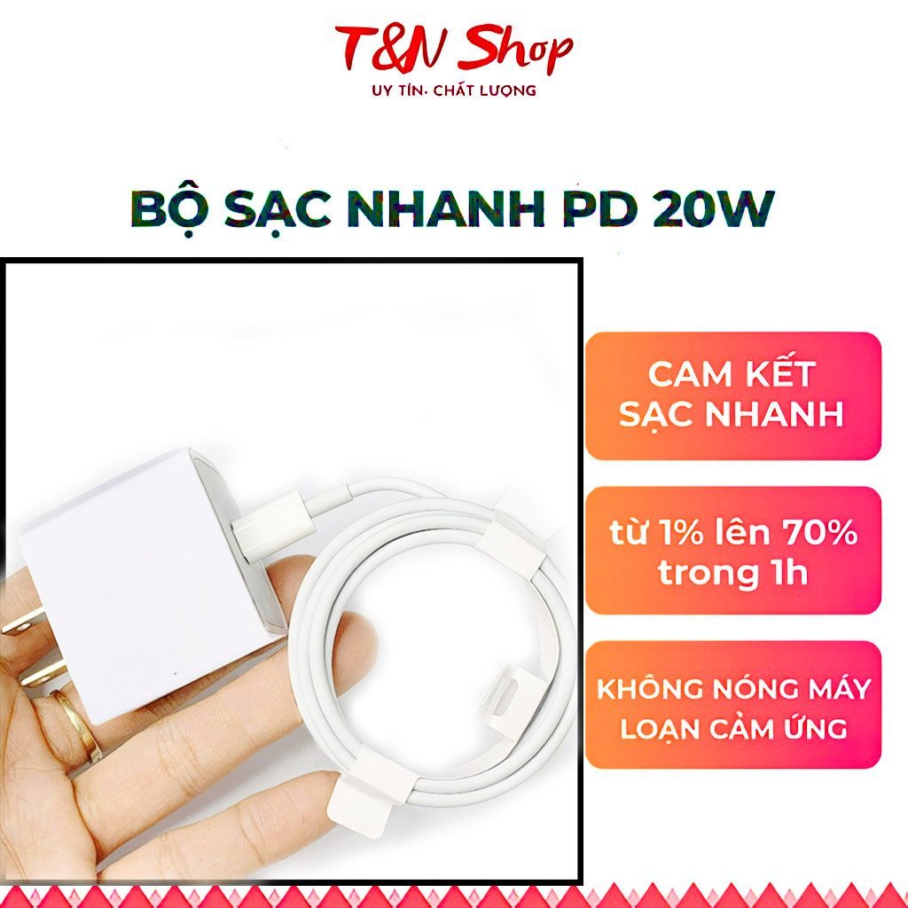 Sạc nhanh PD 20W Không Nóng Máy ,An Toàn Ổn Định bảo hành 12 tháng, TKN