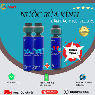 Nước rửa kính đậm đặc Washer 1:100 Concentrate - Dung Dịch Rửa Kính ô tô 270ml công nghệ USA