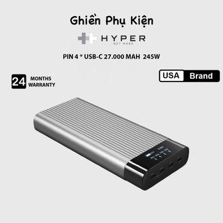 Pin sạc dự phòng hyperjuice 27000 mah 245w 4 usb c battery - hj245b