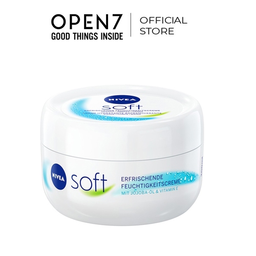 Kem dưỡng ẩm NIVEA Soft 200ml cho cả da mặt và toàn thân dưỡng da mềm mịn