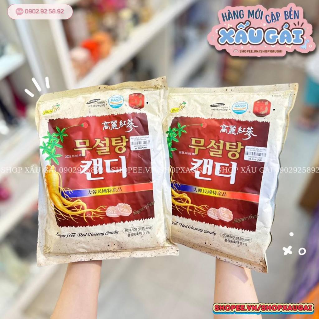 Kẹo hồng sâm / hắc sâm các loại