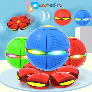 Bóng Ma Thuật Tự Nảy Biến Hình Có Đèn LED Phát Sáng – Banh Ném Đĩa Bay Bằng Nhựa ABS An Toàn Cho Bé