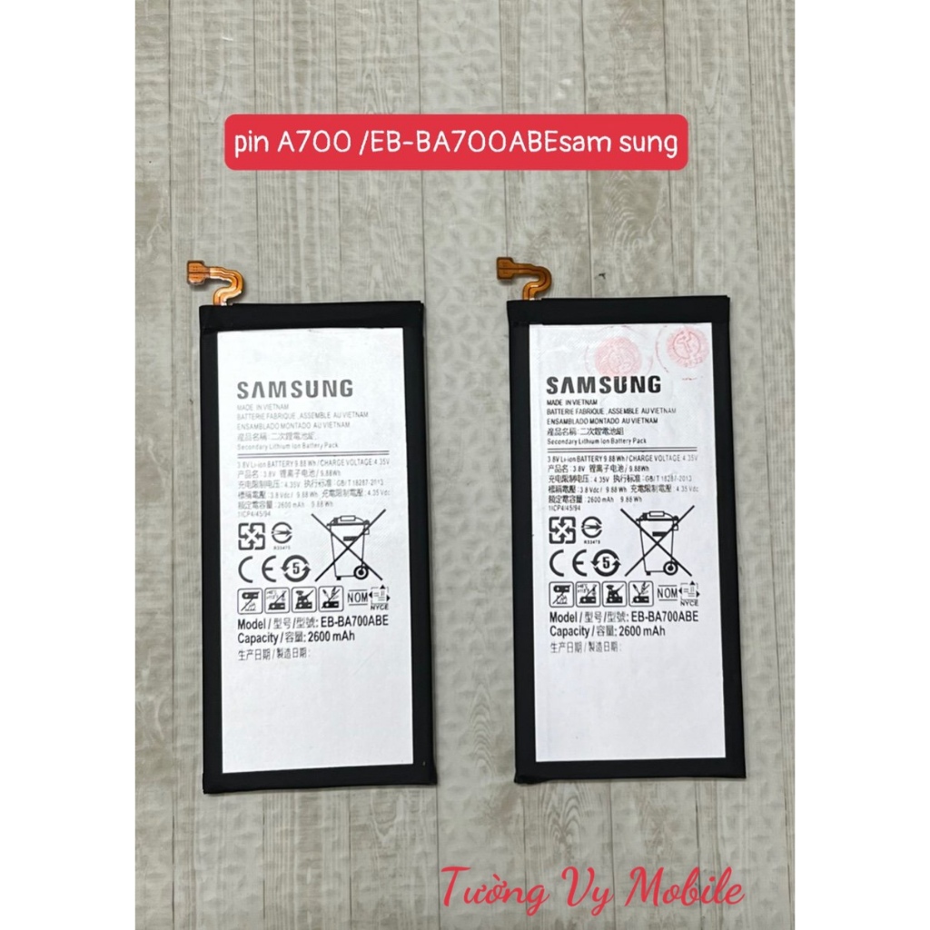 Pin samsung A700/EB-BA700ABE,mới