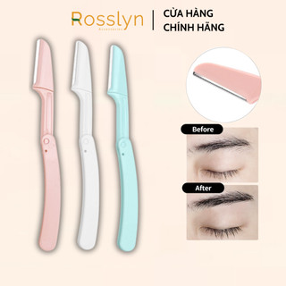 Dao Cạo Lông Mày 3 Món, Dụng Cụ Tỉa Chân Mày Và Tóc Mái Gấp Gọn Tiện Lợi Rosslyn Accessory QT125