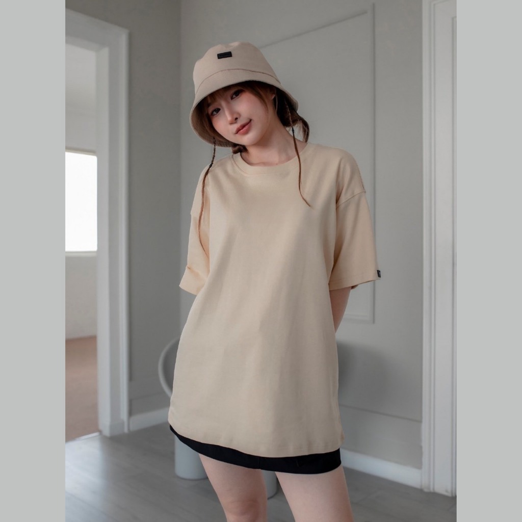 Áo thun tay lỡ CRAW phông unisex nam nữ vải coton mềm mịn, co dãn Oversize form rộng - Craw XD00 Trơn