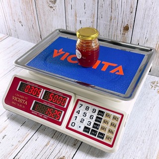 Cân điện tử VICHITA 40kg/5g, Cân tính tiền tiện dụng, bàn phím cân tiếng việt dễ sử dụng
