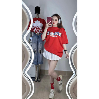 ( SẴN HCM ) ÁO THUN S/C ĐỎ NGÀY TẾT