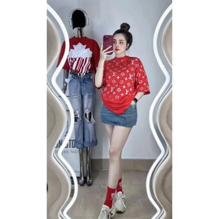 ( SẴN HCM ) ÁO THUN S/C ĐỎ NGÀY TẾT
