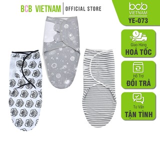Khăn Quấn Bé Sơ Sinh Chất Liệu Cotton 100% Giúp Bé Ngủ Ngon Hơn Nhiều Màu Nhiều Mẫu YE-073