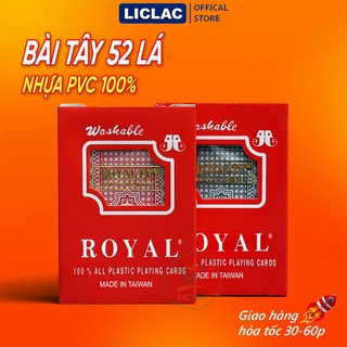  Bộ bài tây Đài Loan ROYAL làm từ 100% Nhựa PVC chống gập chống gãy Bài tây Cao Cấp 100% Plastic 