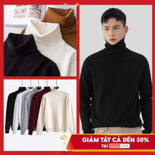 Áo Len Nam Cổ Lọ TRENDLUXE Lông Cừu Dài Tay Dày Dặn Mềm Mịn Cực Ấm Kiểu Dáng Hàn Quốc Sweater Nhiều Màu