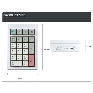 KIT Numpad Bàn Phím Cơ LMK21 (Led RGB, Nhôm CNC, Gasket Mount, 3 Mode, Hotswap, VIA)