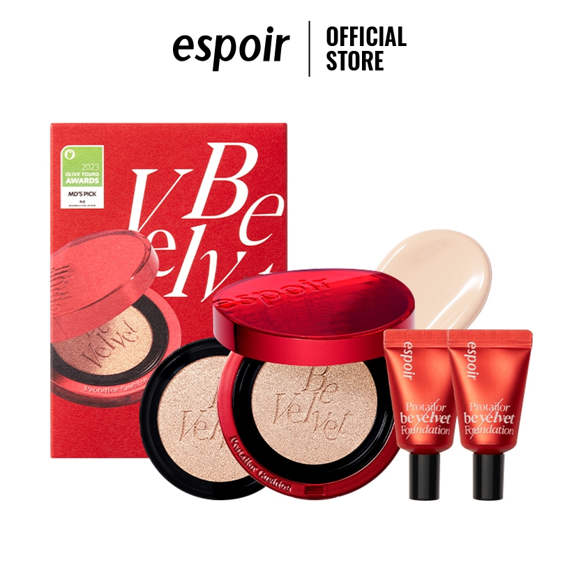 [AWARDS - Tặng 2 Foundation] Phấn nước Espoir Pro Tailor Be Velvet Cover Cushion New Class Awards Limited Edition 13g