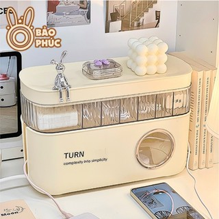 Hộp đựng ổ cắm điện thiết kế sang trọng có ngăn phân loại - Hộp đựng giắc cắm, dây điện, cáp sạc đa năng tiện lợi