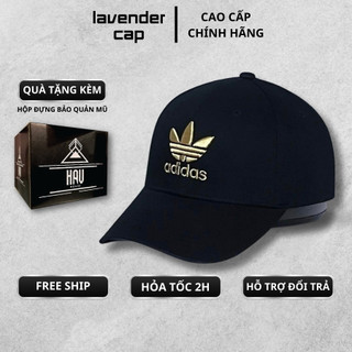 Nón kết Mũ lưỡi trai Das logo thêu vàng dành cho nam nữ Free síze