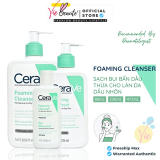 Sữa Rửa Mặt CERAVE Foaming Cleanser For Normal To Oily Skin Bản Pháp cho da thường, da dầu