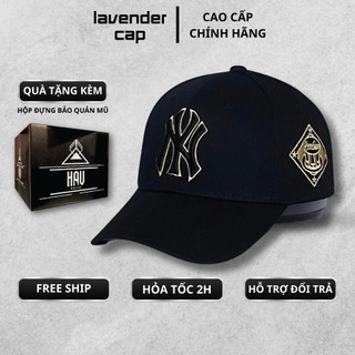 Nón kết mũ lưỡi trai N.Y logo thêu cạnh dành cho Nam Nữ Free size