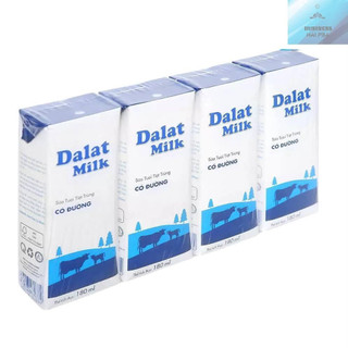 Sữa tươi tiệt trùng dalatmilk- có đường 180ml | thùng date 6 tháng