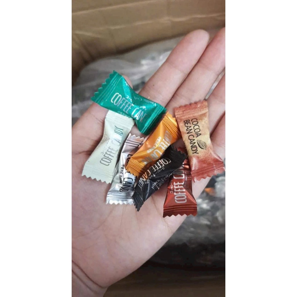 Gói 100gr được khoảng 90 viên kẹo ngậm cà phê không đường