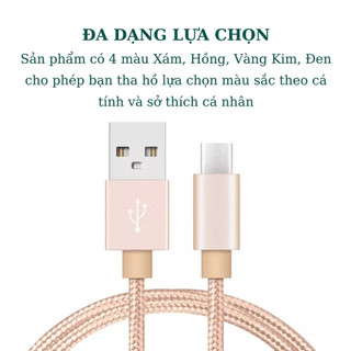 Dây sạc điện thoại bọc dù dài 3m chân sạc TYPE C, MICRO, IP - Dây cáp sạc điện thoại chống đứt chống rối