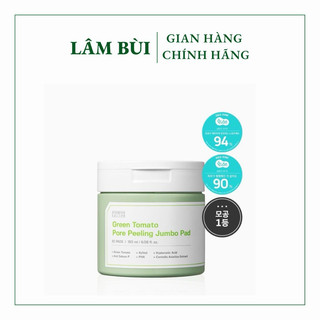 Pad tẩy da chết cà chua xanh green tomato pore peeling jumbo pad sungboon 180ml