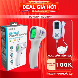 [BH 2năm] Nhiệt kế hồng Ngoại không tiếp xúcUSA HoMedics TIE-240, Nhiệt kế điện tử microlife, máy đo nhiệt độ thân nhiệt