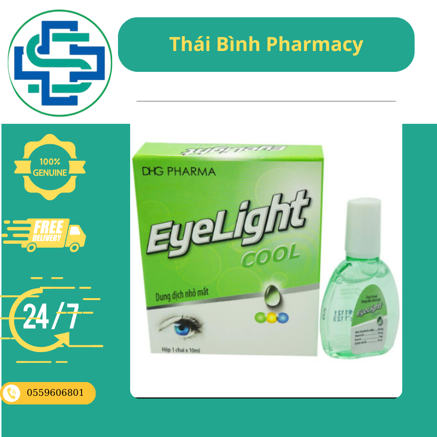 Nhỏ mắt EYELIGHT COOL DHG lọ 10ml
