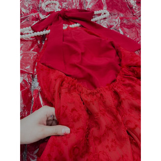 ĐẦM CỔ YẾM HỞ LƯNG PHỐI LƯỚI😍