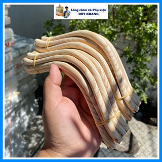  Cầu góc cho lồng chim chào mào cầu gỗ thông uốn vuông  1 cái  - phụ kiện lồng chim Duy Khang 