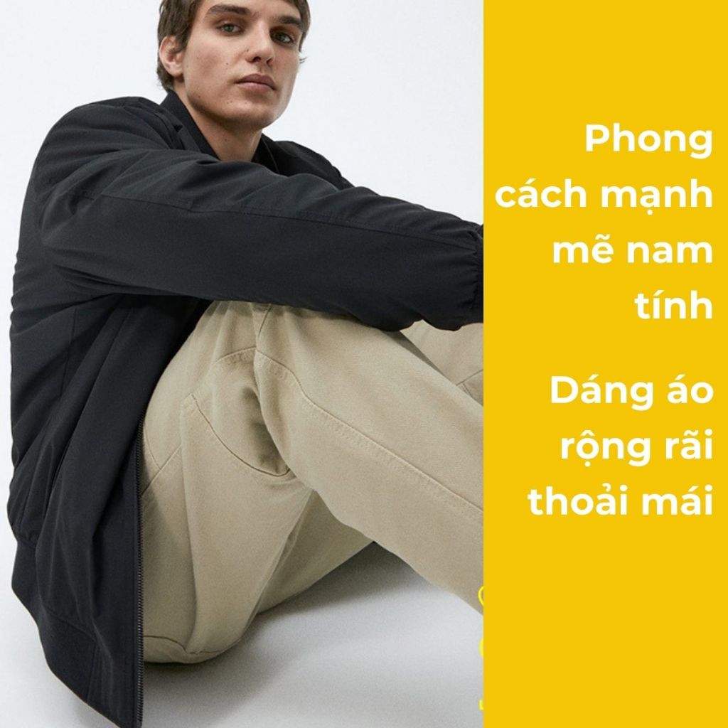 Áo Khoác Trung Niên Nam 𝒁𝑨𝑹𝑨 𝒙𝒖𝒂̂́𝒕 𝒅𝒖̛ Chất Vải Cotton Phong Cách Đơn Giản Phối Đồ Sang Trọng S6 - XỊN STORE
