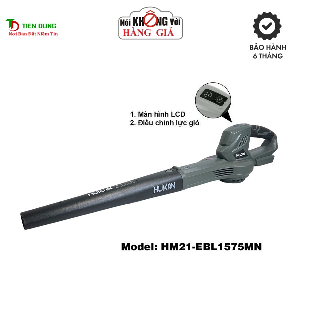 Thân Máy Thổi Bụi Thổi lá Pin Mini HUKAN HM21 - EBL1575MN 6 Tốc Độ