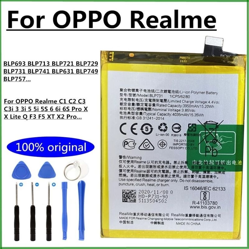 Pin cho máy Oppo Realme 5 Pro (BLP731) bảo hành 6 tháng
