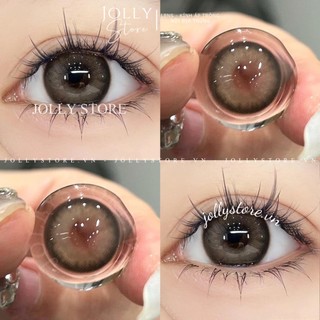 Kính áp tròng LUNA EYES 210 Brown giãn to cận từ 0-6 độ