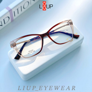 Gọng kính cận mắt mèo cao cấp nữ thiết kế kim loại màu sắc cá tính thanh lịch Liup Eyewear LU2225