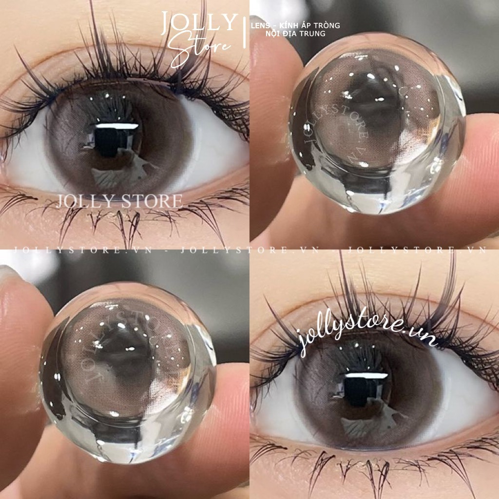 Lens LUNA EYES - Kính áp tròng 316 Brown giãn vừa cận từ 0-6 độ JOLLY STORE