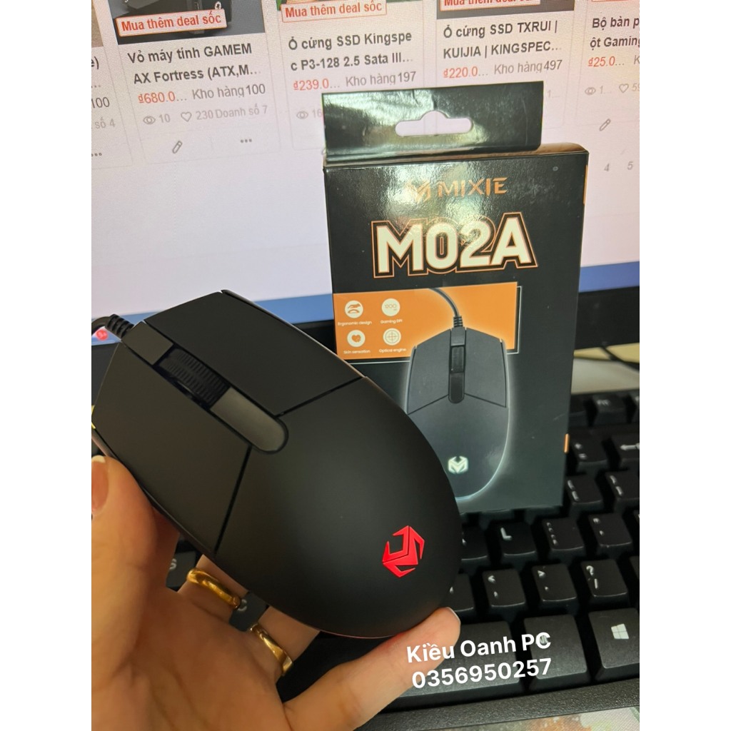 Chuột máy tính DAREU LM103 Black Chính Hãng