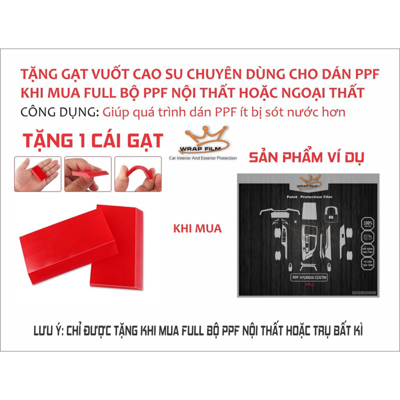 Hyndai Custin PPF bảo vệ nội thất Hyundai Custin 2023